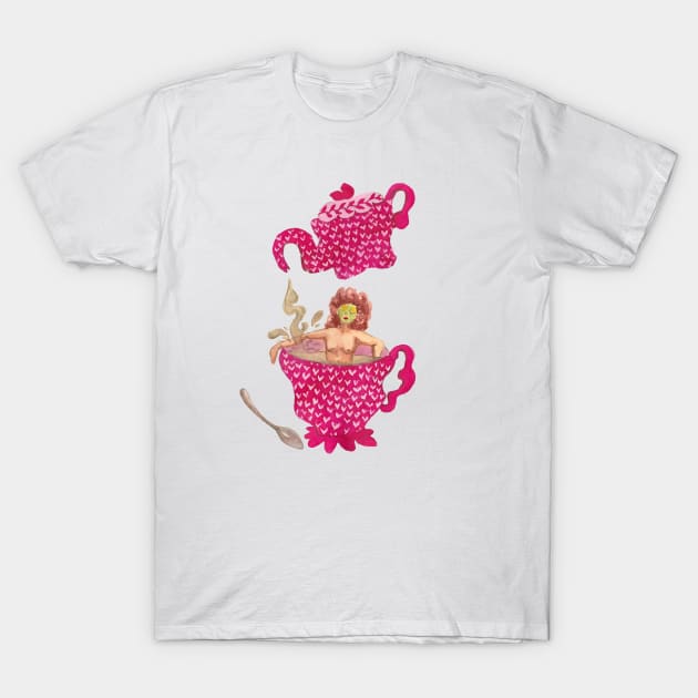 tea bath T-Shirt by heartyearning